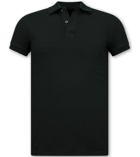 True Rise Polo Shirt Heren - Heren Poloshirts Korte Mouw - Polo Heren Slim Fit - A150 - Zwart