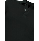 New Ment Polo Shirt Heren - Heren Poloshirts Korte Mouw - Polo Heren Slim Fit - A150 - Zwart