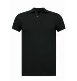 True Rise Polo Shirt Heren - Heren Poloshirts Korte Mouw - Polo Heren Slim Fit - A150 - Zwart