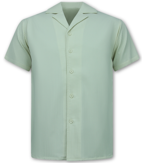 ENOS Ribbed  Oversized  Shirt - Zomerset Heren - Short heren / Oversized shirt Heren  - Twinset - F-919 - Beige