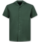ENOS Zomerset Heren - Ribbed Oversized  Shirt - Shorts heren / Oversized T shirt Heren  - Twinset - F-919 - Groen