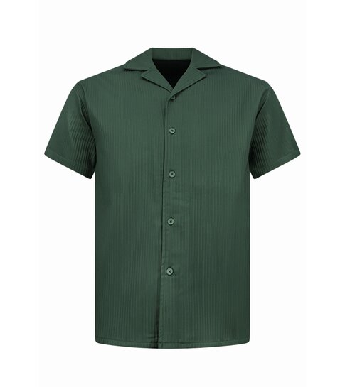 ENOS Zomerset Heren - Ribbed Oversized  Shirt - Shorts heren / Oversized T shirt Heren  - Twinset - F-919 - Groen