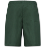 ENOS Zomerset Heren - Ribbed Oversized  Shirt - Shorts heren / Oversized T shirt Heren  - Twinset - F-919 - Groen