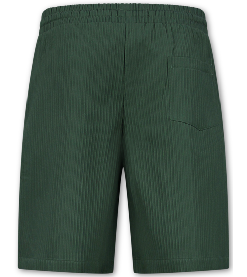 ENOS Zomerset Heren - Ribbed Oversized  Shirt - Shorts heren / Oversized T shirt Heren  - Twinset - F-919 - Groen