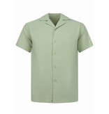 ENOS Twinset - Zomerset Heren - Ribbed Oversized  Shirt - Shorts heren / Oversized T shirt Heren  - F-919 - Bruin