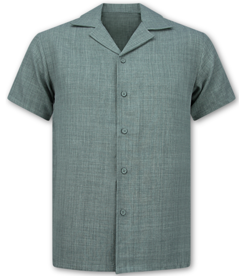 ENOS Linnen Twinset - Linnen Zomerset Heren - Linnen Shirt Heren - Zomer Broek Heren - MG-011 - Grijs