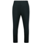 ENOS Zomerset Heren - Twinset - Linnen Look Overhemd Heren - Zomer Broek Heren - MG-012 - Zwart