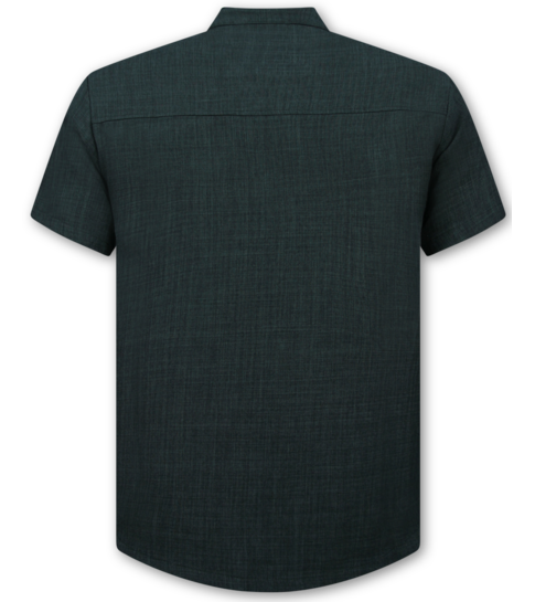 ENOS Linnen Zomerset Heren - Linnen Twinset - Linnen Overhemd Heren - Zomer Broek Heren - MG-012 - Zwart