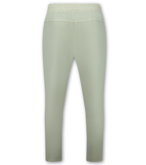 ENOS  Zomerset Heren -  Twinset - Linnen Look Overhemd Heren - Zomer Broek Heren - MG-012 - Beige
