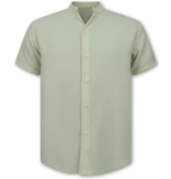 ENOS  Zomerset Heren -  Twinset - Linnen Look Overhemd Heren - Zomer Broek Heren - MG-012 - Beige