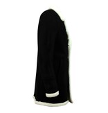 TONY BACKER Imitatie Bontjas Parka - Lammy Coat - 538ZNW - Zwart
