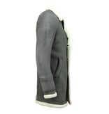 TONY BACKER Imitatie Bontjas Lang - Lammy Coat - 538GNW - Grijs