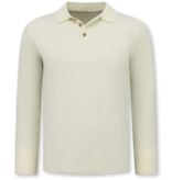ENOS Trui Heren - Nette Mannen Truien met Polo Kraag - 536 - Beige