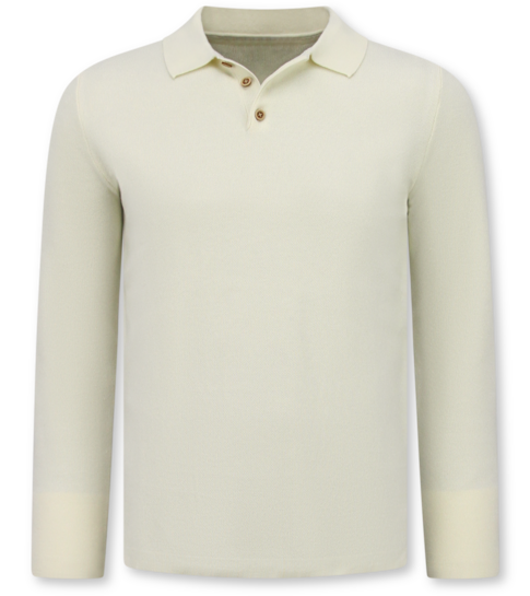 ENOS Trui Heren - Nette Mannen Truien met Polo Kraag - 536 - Beige