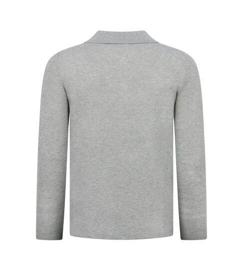 ENOS Trui Heren - Polo Shirt Heren Lange Mouw - 536 - Grijs