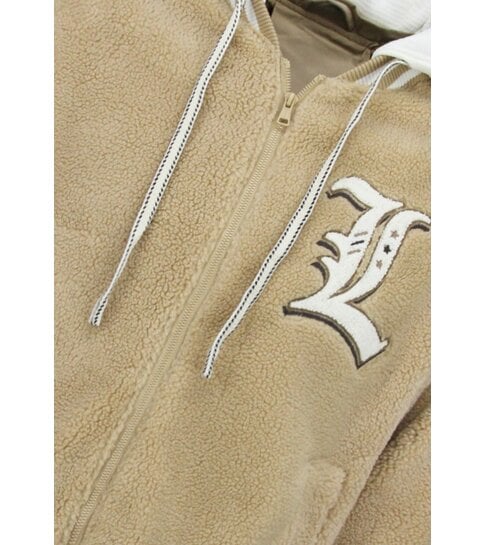 ENOS Teddy Jas Heren met Capuchon - Oversized Baseball Jacket  - Tussenjas Heren - 537 - Bruin