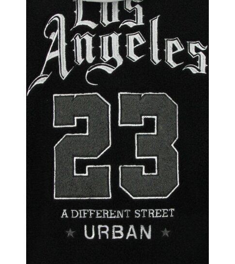 ENOS Oversized Baseball Jacket - Teddy Jas Heren met Capuchon - Tussenjas Heren - 537 - Zwart