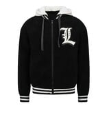 ENOS Oversized Baseball Jacket - Teddy Jas Heren met Capuchon - Tussenjas Heren - 537 - Zwart