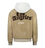 ENOS Oversized Baseball Jacket Heren - Teddy Jas  - Tussenjas Heren - 535 - Bruin
