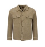 ENOS Heren Flannel Overshirt met Zakken - Tussenjas Heren - 520 - Bruin