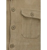 ENOS Heren Flannel Overshirt met Zakken - Tussenjas Heren - 520 - Bruin
