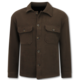 Tussenjas Heren - Heren Flannel Overshirt met Zakken - 520 /4578- Donker Bruin
