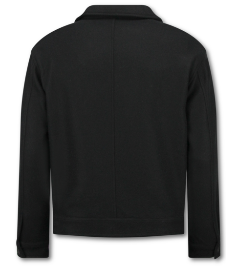 ENOS Heren Jack - Tussenjas Heren - Heren Overshirt  - 528 - Zwart