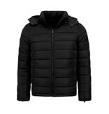 Enos Heren Jack met Capuchon - Slim Fit - Tussenjas Heren - 8210 - Zwart