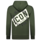 ICON Hoodie Heren met Rits - Vest Heren met Capuchon - Sportvest - 5623 - Groen