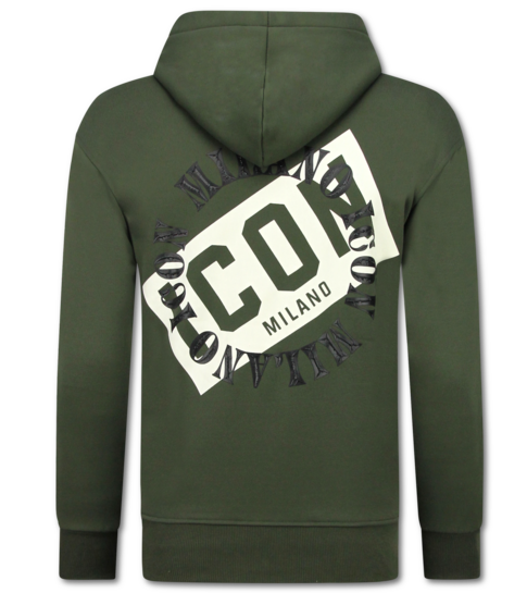 TopStar ICON Hoodie Heren met Rits - Vest Heren met Capuchon - Sportvest - 5623 - Groen