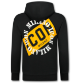 TopStar ICON Hoodie Heren met Rits - Vest Heren met Capuchon - Sportvest - 5623 - Zwart