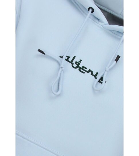 TRUE RISE Oversized Hoodie Heren met Capuchon - Algerie Print - Dik Geweven - 5816- Licht Blauw