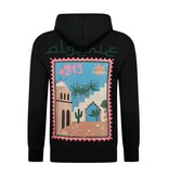 TRUE RISE Oversized Hoodie Heren met Capuchon - Algerie Print - Dik Geweven - 5816- Zwart