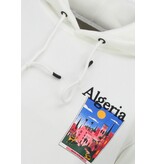 TRUE RISE Oversized Hoodie Heren met Capuchon - Algeria Print - Dik Geweven - 5813 - Wit