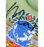 TRUE RISE Oversized Hoodie Heren met Capuchon - Maroc Print - Dik Geweven - 5818 - Groen