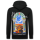 Oversized Hoodie Heren met Capuchon - Maroc Print - Dik Geweven - 5818 - Zwart