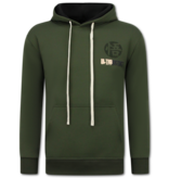 TRUE RISE Oversized Hoodie Heren met Capuchon - GOKO Ultra Print - Dik Geweven - 5562 - Groen