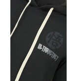 TRUE RISE Oversized Hoodie Heren met Capuchon - GOKO Ultra Print - Dik Geweven - 5562 - Zwart