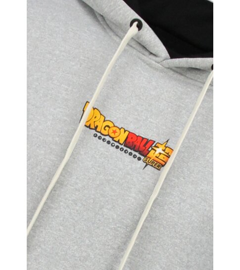 TRUE RISE Oversized Hoodie Heren met Capuchon - Dragon Ball Print - Dik Geweven - 5682 - Grijs