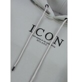 TRUE RISE Oversized Hoodie Heren met Capuchon - ICON Puzzel Milano Print - Dik Geweven - 5811 - Grijs