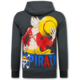 Oversized Hoodie Heren met Capuchon - One Piece Pirata Print - Dik Geweven - 5725 - Grijs