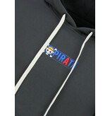 TRUE RISE Oversized Hoodie Heren met Capuchon - One Piece Pirata Print - Dik Geweven - 5725 - Grijs