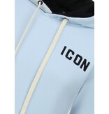 TRUE RISE Oversized Hoodie Heren met Capuchon - ICON Dollar Print - Dik Geweven - 5567 - Blauw