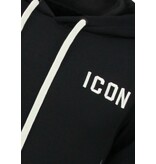 TRUE RISE Oversized Hoodie Heren met Capuchon - ICON Dollar Print - Dik Geweven - 5567 - Zwart