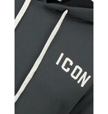 TRUE RISE Oversized Hoodie Heren met Capuchon - ICON Dollar Print - Dik Geweven - 5567 - Grijs