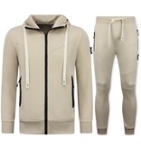 True Rise Joggingpak Heren Volwassenen  - Huispak ICON - Trainingspak Heren - Tracksuit - 11765 - Bruin