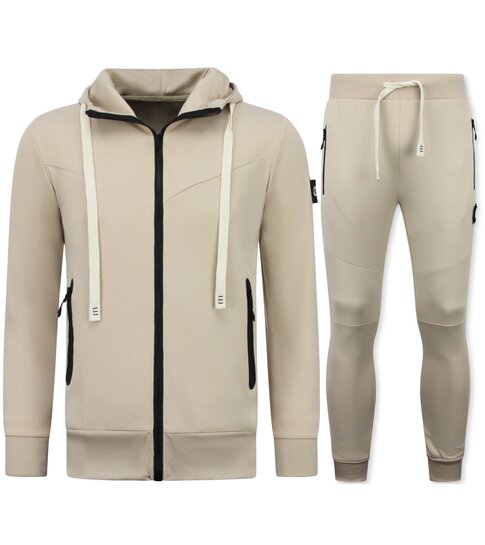 True Rise Joggingpak Heren Volwassenen  - Huispak ICON - Trainingspak Heren - Tracksuit - 11765 - Bruin