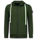 True Rise Trainingspak Heren - Huispak ICON - Joggingpak Heren Volwassenen -  Tracksuit - 11765 - Groen