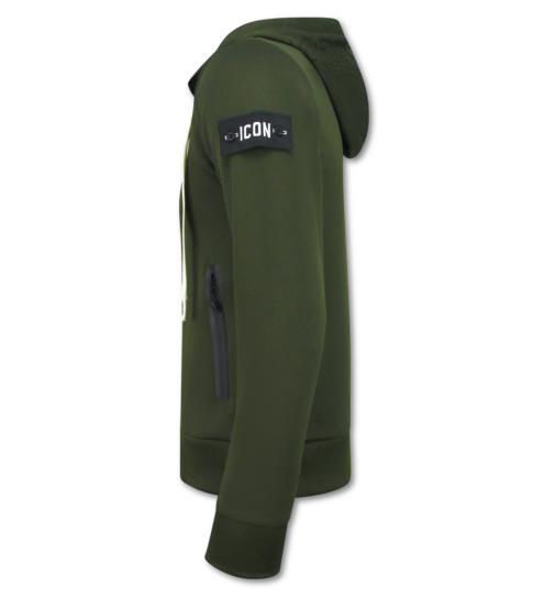 True Rise Trainingspak Heren - Huispak ICON - Joggingpak Heren Volwassenen -  Tracksuit - 11765 - Groen