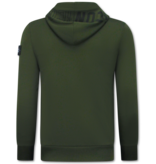 True Rise Trainingspak Heren - Huispak ICON - Joggingpak Heren Volwassenen -  Tracksuit - 11765 - Groen